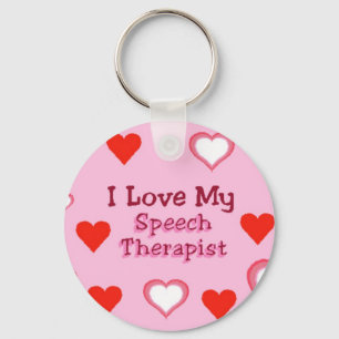 Tal Therapist Hearts Nyckelring