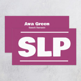 Tal Therapist SLP Visitkort