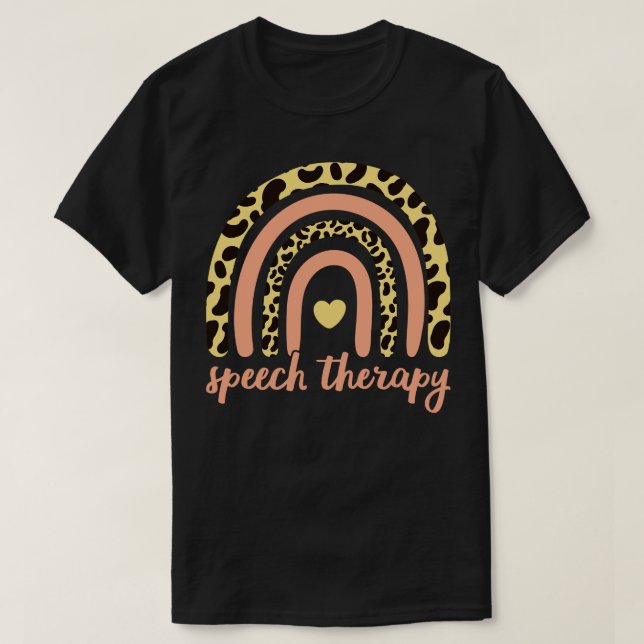 Tal Therapy III Leopard Rainbow T Shirt (Design framsida)