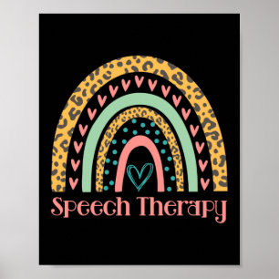 Tal Therapy Rainbow Tal språkpatolog Poster