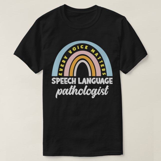 Tal Therapy SLP Funny Tal Language Pathologi T Shirt (Design framsida)