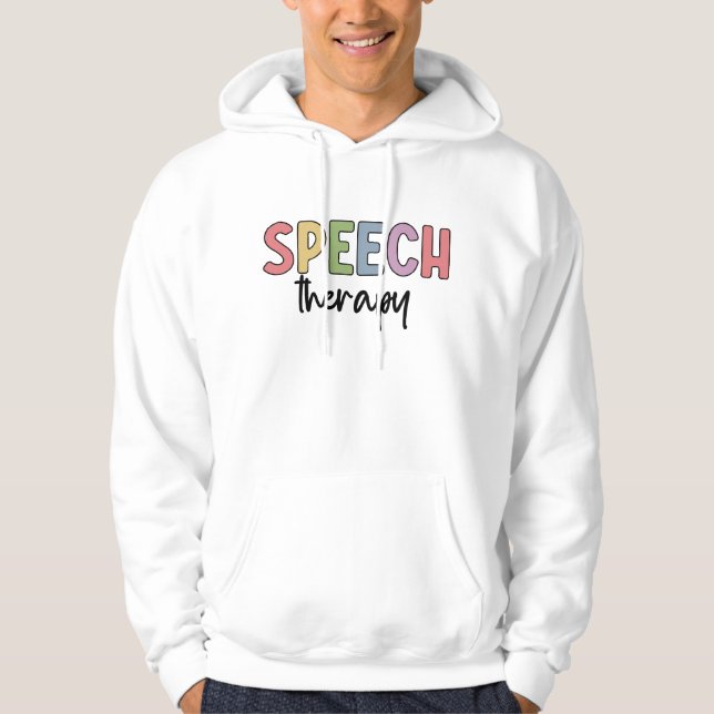 Tal Therapy SLP Tal-patologer Hoodie (Framsida)
