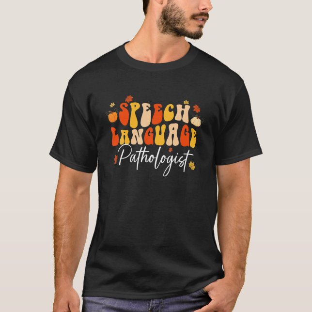 Tal Therapy Tal språkpatolog Fall Au T Shirt (Framsida)