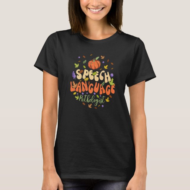 Tal Therapy Tal språkpatolog Retro F T Shirt (Framsida)