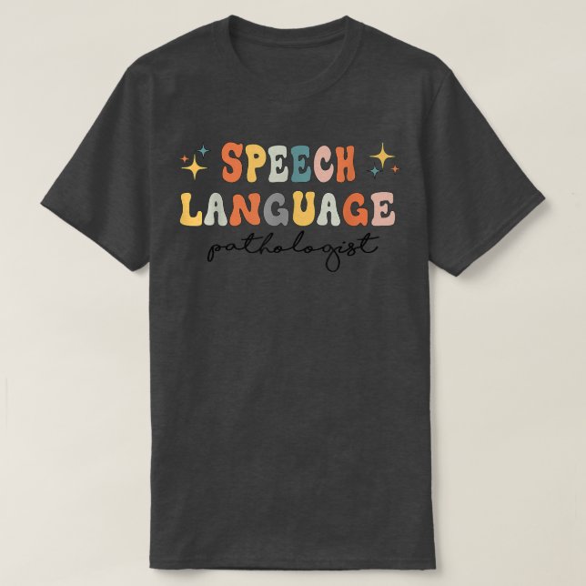 Tal Therapy Tal språkpatolog Retro S T Shirt (Design framsida)