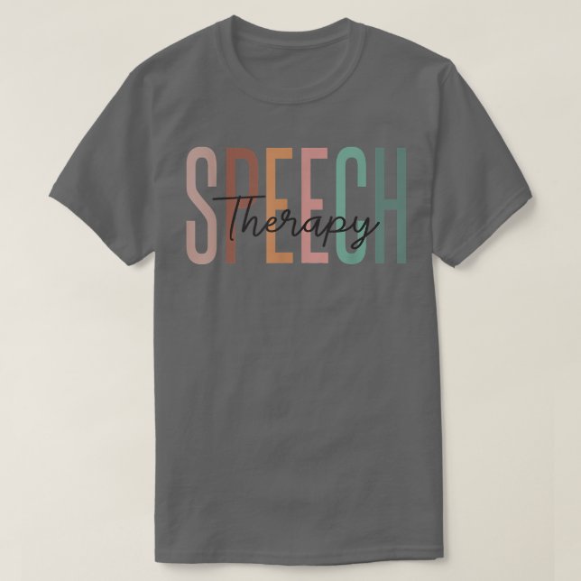 Tal Therapy Tal språkpatolog Therapi T Shirt (Design framsida)