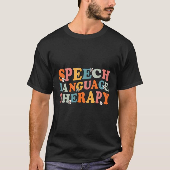 Tal Therapy Tal Språkterapi patolog T Shirt (Framsida)