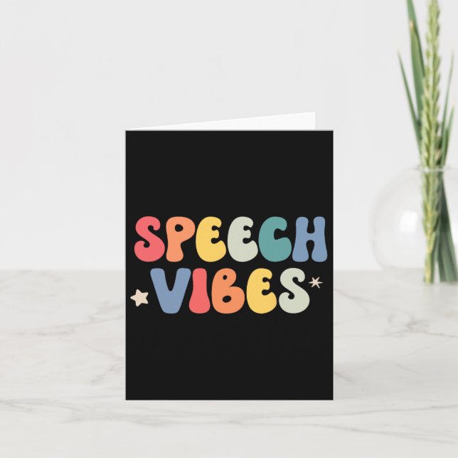 Tal Therapy Vibes Spatologist School S Kort (Framsida)