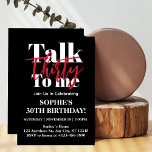 Tala 30 till mig Modern 30års födelsedag Party Inbjudningar<br><div class="desc">Tala 30 till mig Modern 30års födelsedag Party bjudan "Turning 30 har aldrig varit den här chicen! Gör din milstolpe till en födelsedag som inte kan glömmas bort med vårt samtal 30 till mig på 30års födelsedag-festen. Var unik, var djärv, må du vara! 🌸 ta ditt samtal 30 till mig...</div>