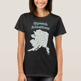 Tala Alaska! Grönt T-Shirt