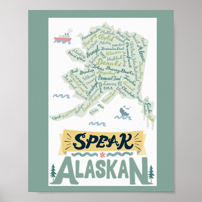 Tala Alaska! Poster (Framsidan)
