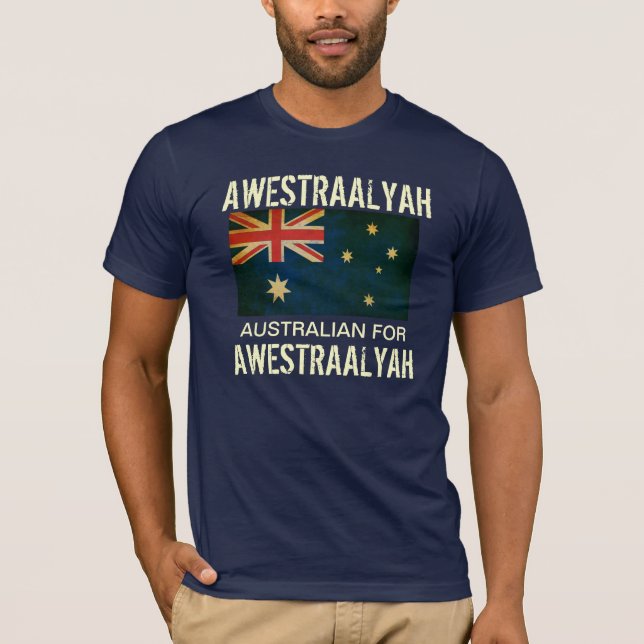 Tala aussien till mig den australiensiska tee (Framsida)