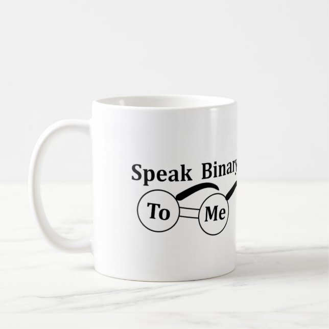 Tala binärt till mig mugg 11oz Datorentusiast    (Vänster)