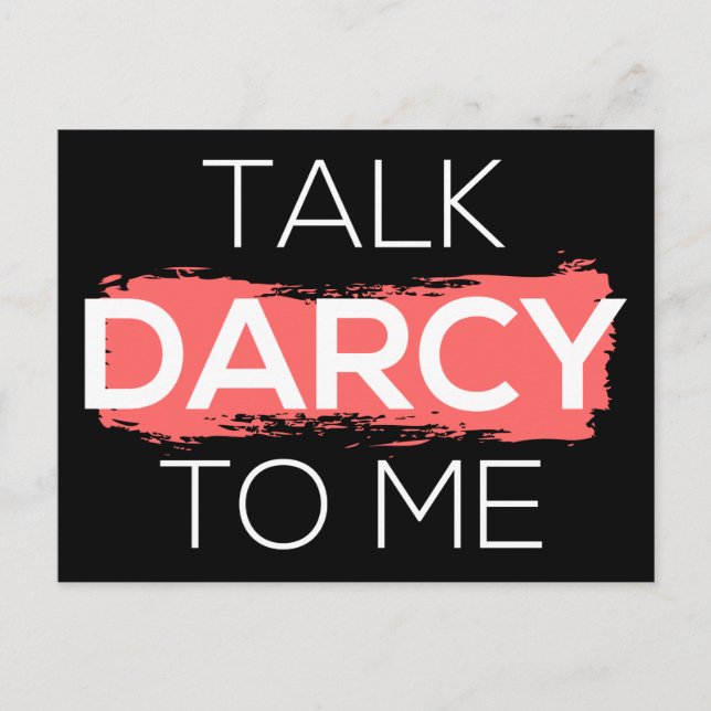 Tala Darcy till mig I Vykort (Framsida)