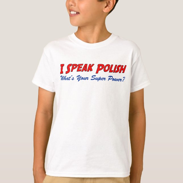 Tala den polska toppen driver t shirt (Framsida)