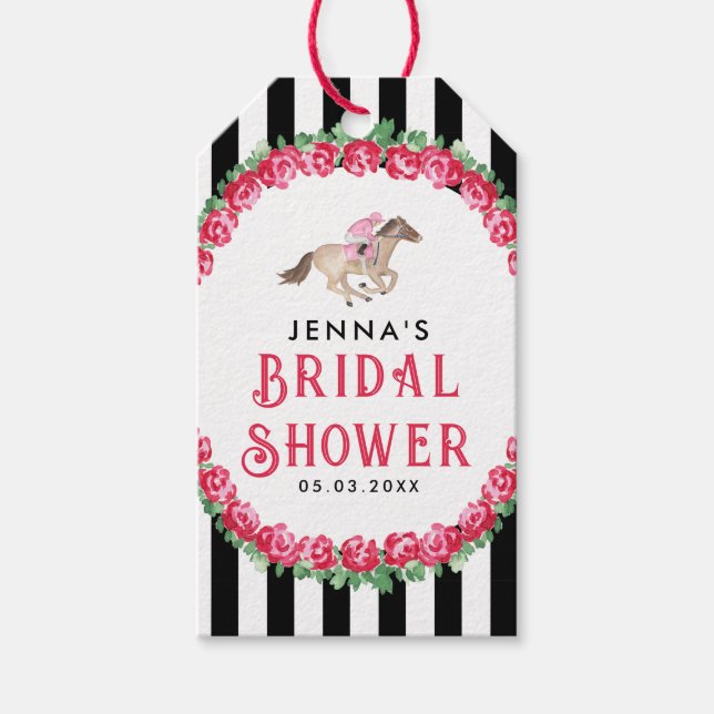 Tala Derby med mig | Hästkapplöpning Derby Bröllop Presentetikett (Framsidan)