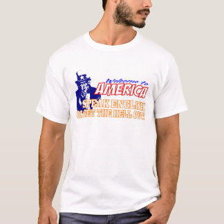 Tala engelska eller få ut skjortan tee shirt