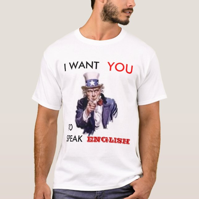 Tala engelska tee shirt (Framsida)