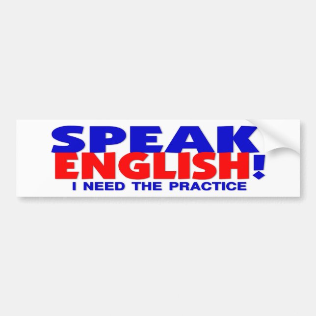 Tala engelskahumorbildekalet bildekal (Framsidan)