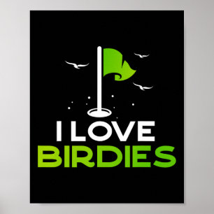 Tala Fågel Till Mig Roligt Golf Skämt Present Jag  Poster