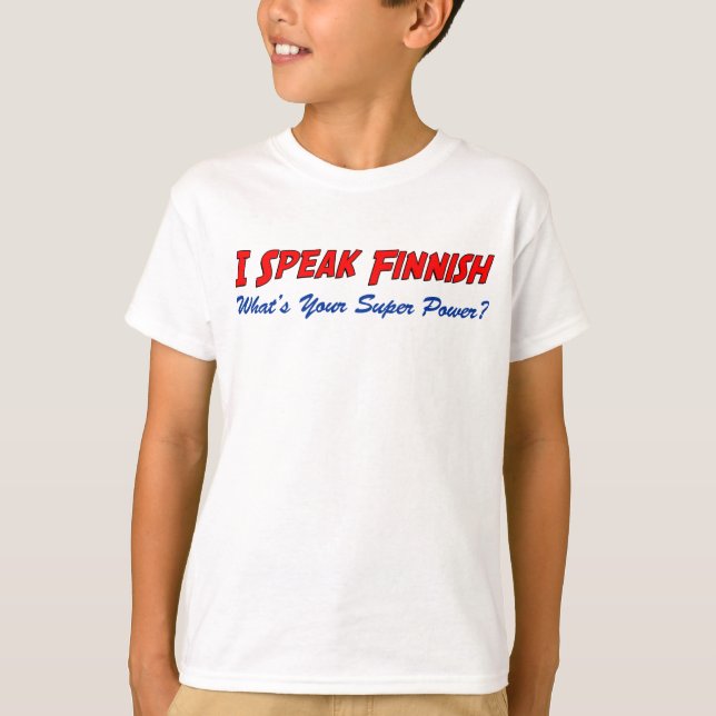 Tala finsk Toppen T-shirt (Framsida)