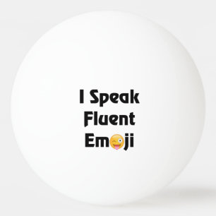 Tala flytande Emoji Pingisboll
