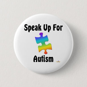 Tala för autism knapp