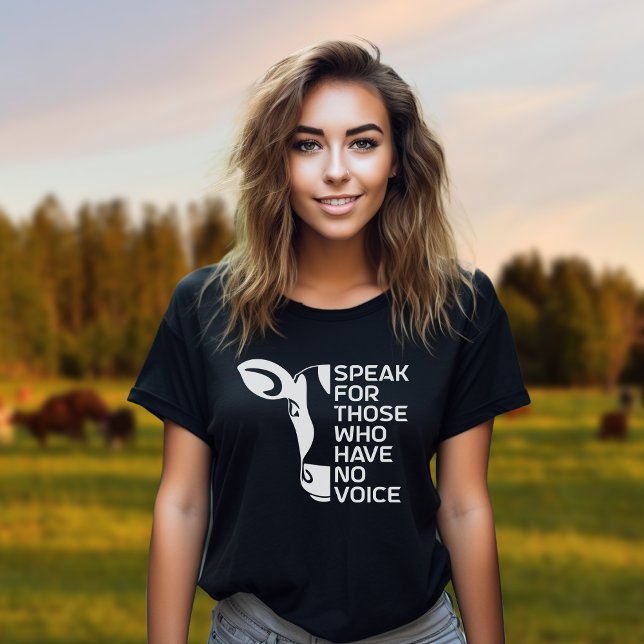 Tala för dem som saknar röst, Vegan Activism T Shirt (Skapare uppladdad)