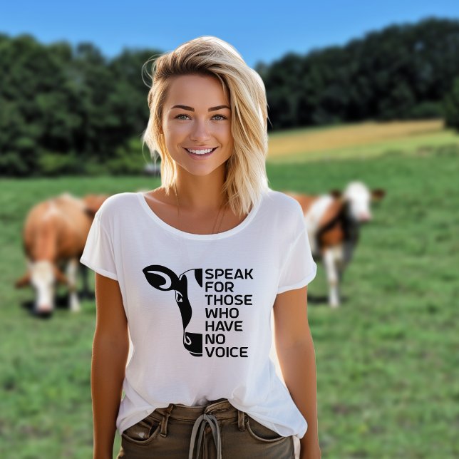 Tala för dem som saknar röst, Vegan Activism T Shirt (Skapare uppladdad)