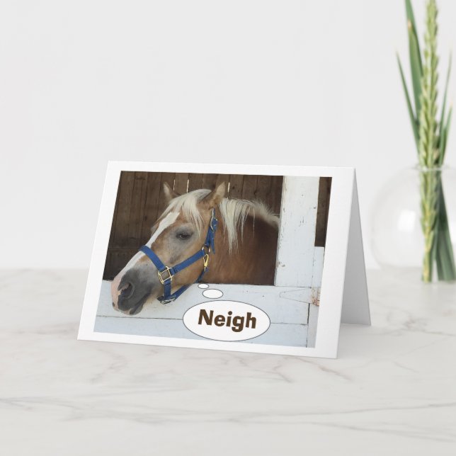 TALA HORSE SÄGA NÅGON-DU ÄR HUR GAMLA? KORT (Framsida)