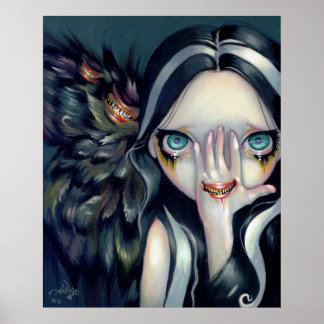 Tala inget Onvil ART-utskrift utskrift av gotisk s Poster