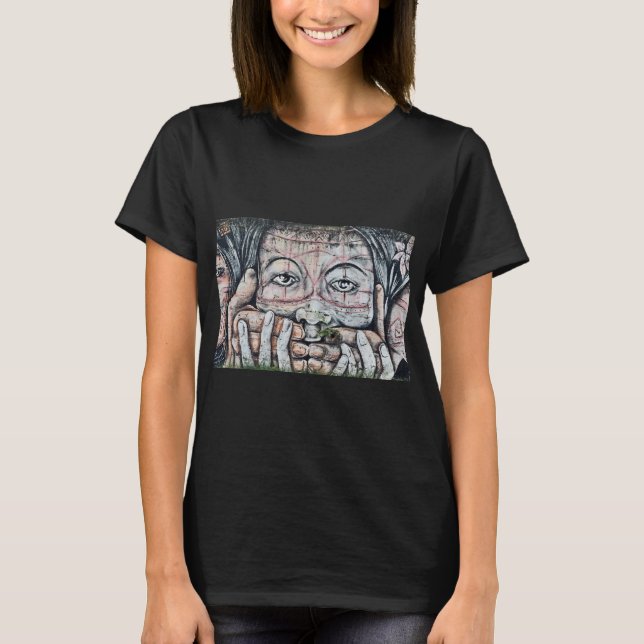 Tala inte Graffiti T Shirt (Framsida)