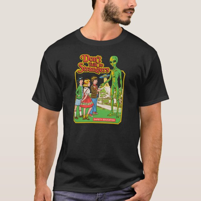 TALA INTE MED STRANGERS T SHIRT (Framsida)