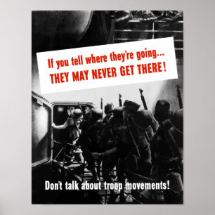 Tala inte om soldatförehavanden -- WWII Poster