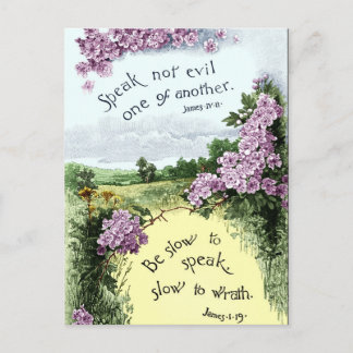 Tala inte ondskefullt i ett annat vykort