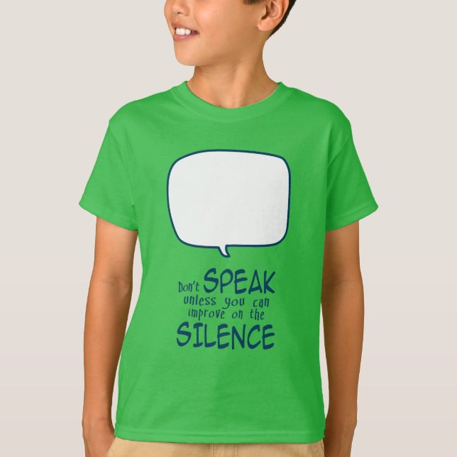 Tala Inte T Shirt (Framsida)
