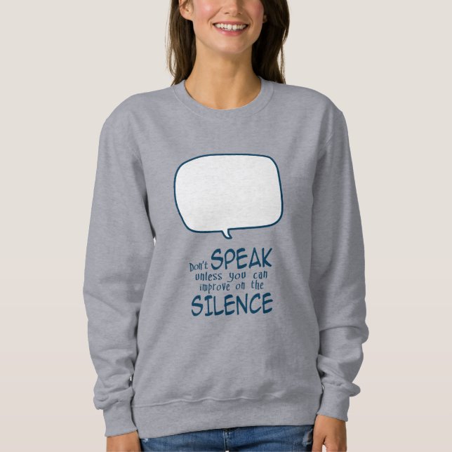 Tala inte t shirt (Framsida)