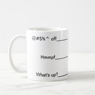 Tala inte till mig för kaffe kaffemugg