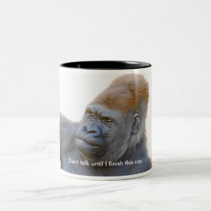 Tala inte till mig., talar inte, tills jag Två-Tonad mugg