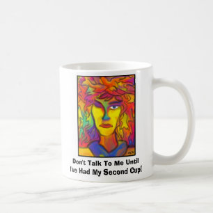 Tala inte till mig, tills jag har haft min påtår kaffemugg