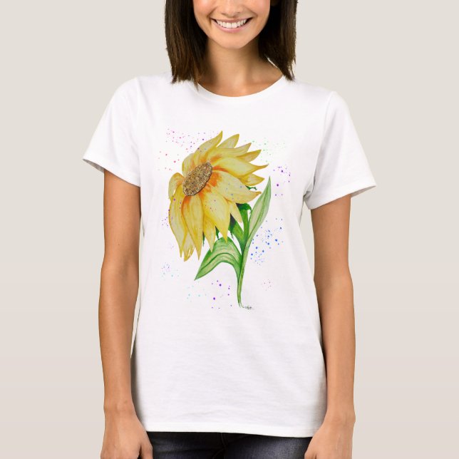 Tala Jesus Solros T Shirt (Framsida)