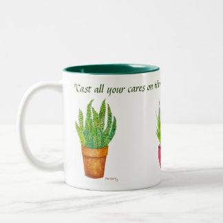 Tala Jesus Succulents Två-Tonad Mugg