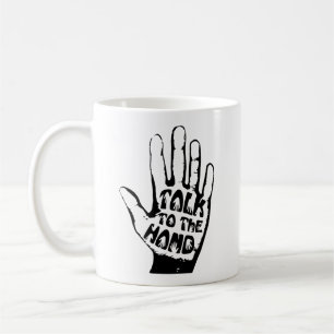 Tala med Hand Coffee Mugg