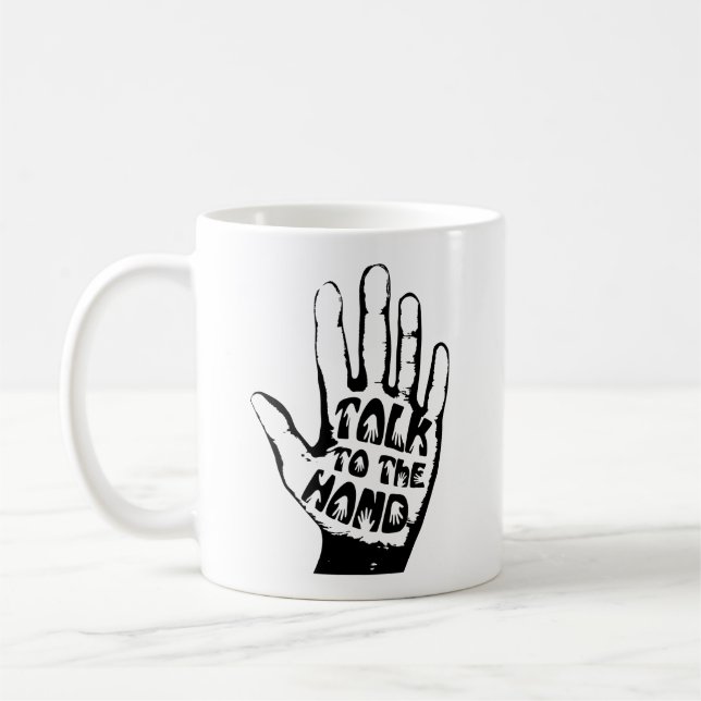 Tala med Hand Coffee Mugg (Vänster)