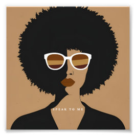 "Tala med mig" Fotoutvidgning Fototryck