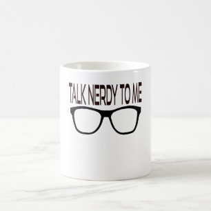 Tala med mig om svarta glasögon kaffemugg