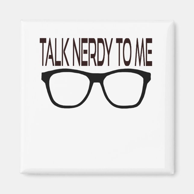 Tala med mig om svarta glasögon magnet (Framsidan)