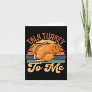 Tala med Turkiet till mig Leg Day-Thanksgiving Tur Kort