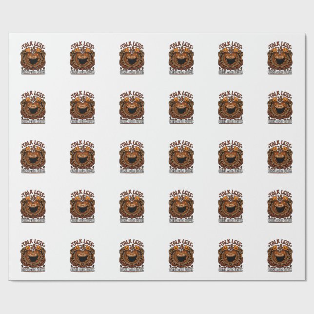Tala Mindre Drick Mer Kaffe Kopp Halloween Pumpa Presentpapper (Platt)