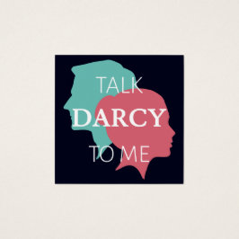 Tala mörkt till mig IV Fyrkantigt Visitkort